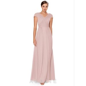 Dusty Rose Princess Cut Bridesmaid Dress
